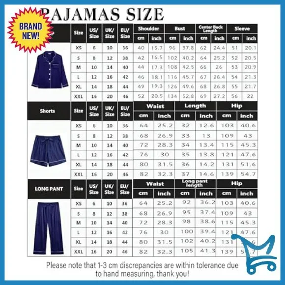 Silk Satin Pajama Set 4-Piece Long Sleeve V-Neck Lounge Sleepwear